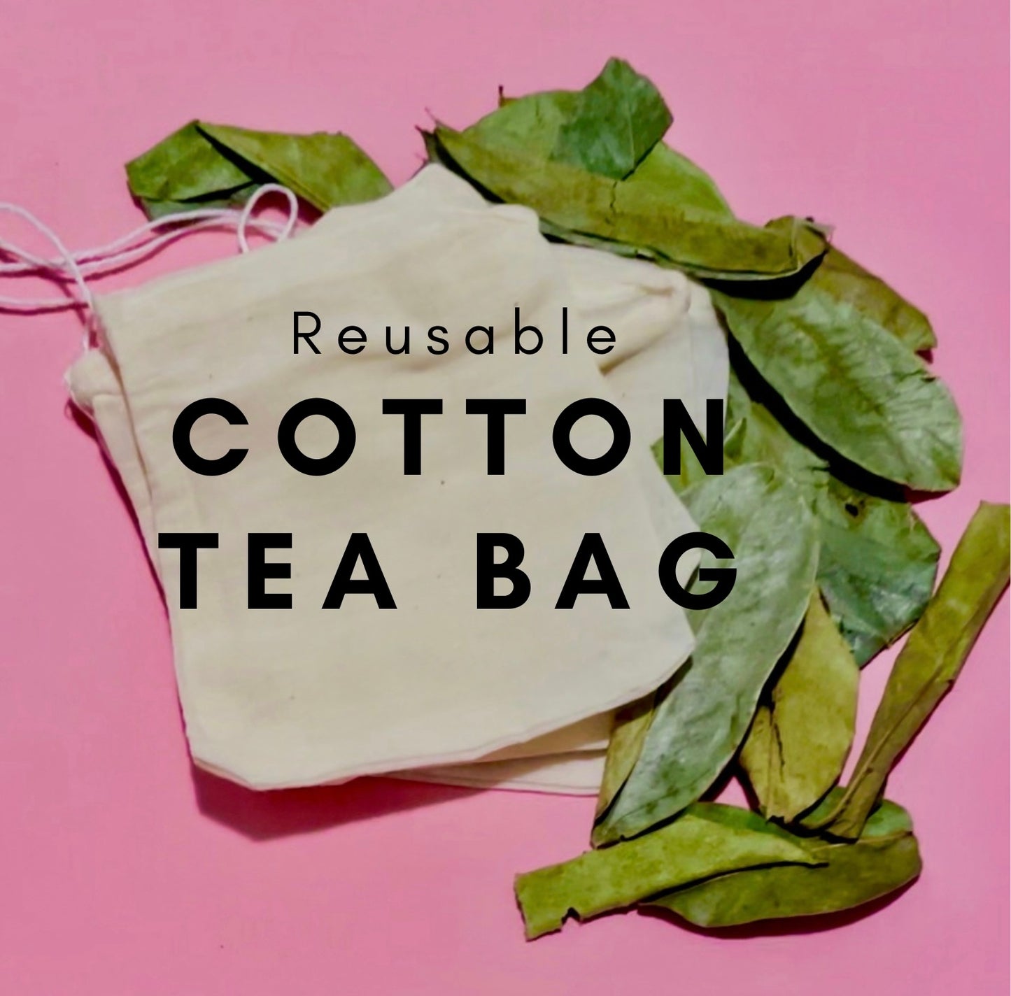 Reusable Cotton Tea Bags (one)