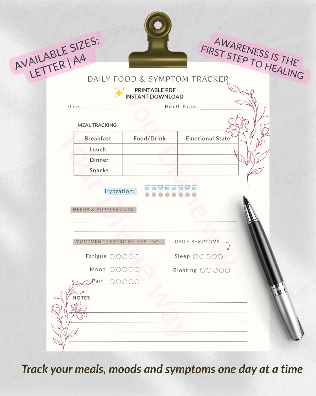 Daily Food & Symptom Tracker